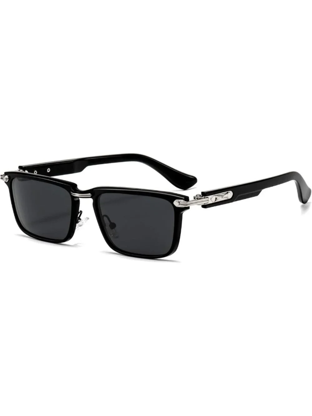Retro Rectangle Sunglasses for Men - Chunky Square Shades, Polarized UV400